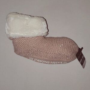 Kathy Ireland Women's Cuffed Bootie Slipper Pink Single 5-7